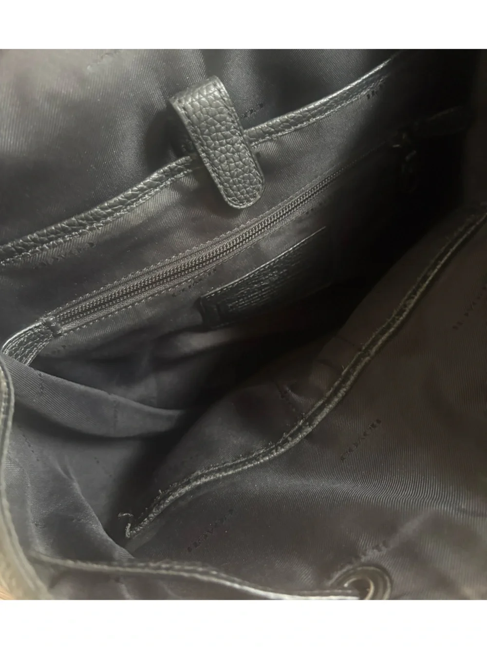 Coach Black Pebbled Leather Men's Backpack Hudson